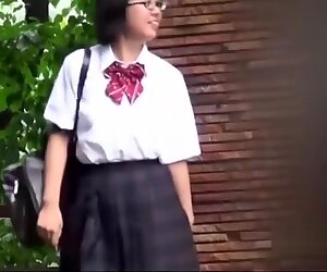 Japanese Schoolgirls Pissing in Public Caught on Hidden Cam