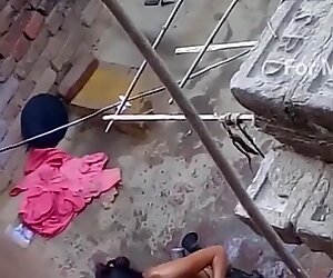Desi village girl bathing