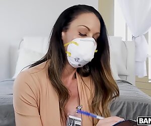 Older man with a long dick fucks mouth and pussy of MILF McKenzie Lee