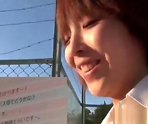 Japanese teen spits cum